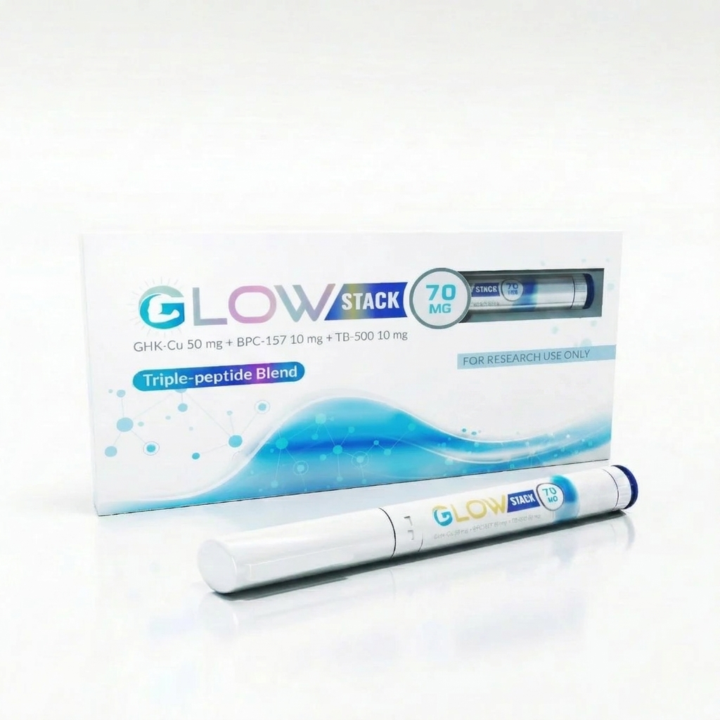 prime peptides glow stack 70mg research blend pen